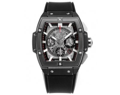 hublot big bang unico transparent Silver Resin with diamond diameter 45mm Watch